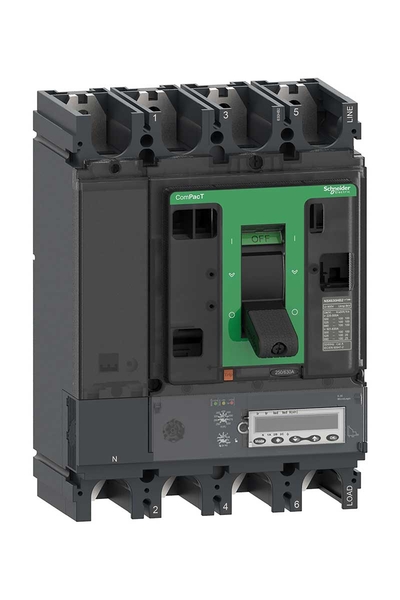 Schneider C63W46E630 NSX630HB2 100kA Ac 4P 630A 6.3E Kompakt Şalter