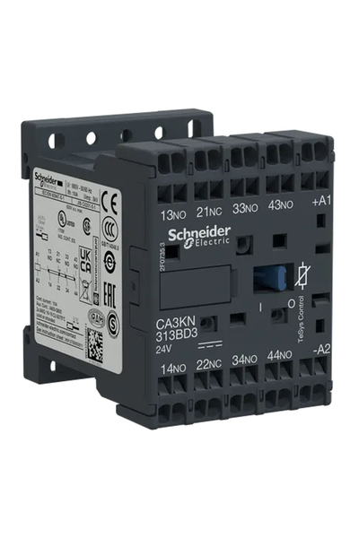 Schneider CA3KN313BD3 Tesys K 24V DC 3NA1NK Yardımcı Kontaktör - Thumbnail
