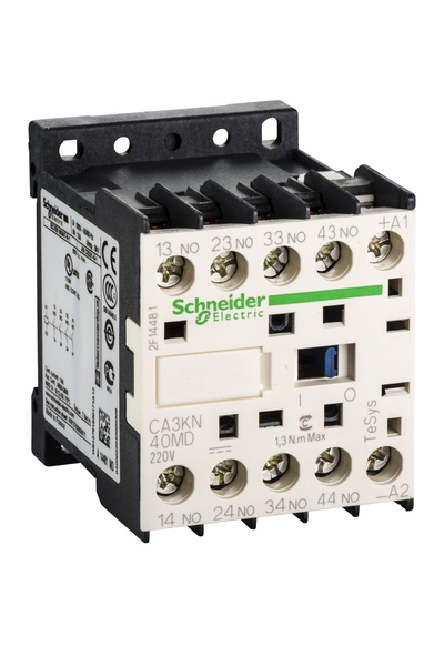 Schneider Electric - Schneider CA3KN40MD Tesys K 220V DC Standart Bobinli 690V 4NA Kontrol Rölesi