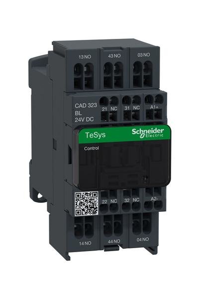 Schneider CAD323BL Tesys D 690-24V DC 3NA+2NK Düşük Tüketim Bobinli Kontrol Rölesi - Thumbnail