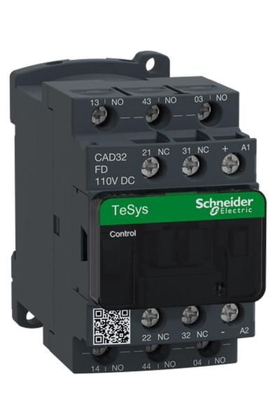 Schneider CAD32FD Tesys D 110V DC 3NA+2NK Yardımcı Kontaktör - Thumbnail