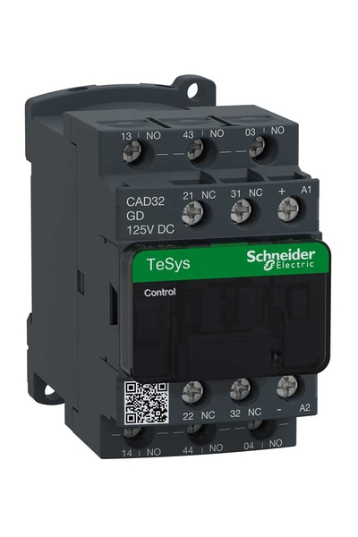 Schneider CAD32GD Tesys D 125V DC 3NA+2NK Yardımcı Kontaktör