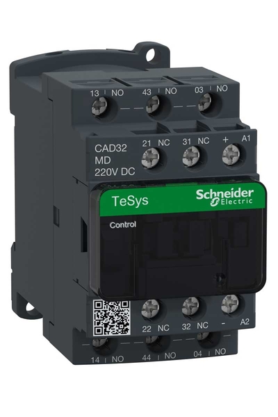 Schneider Electric - Schneider CAD32MD Tesys D 220V DC 3NA+2NK Yardımcı Kontaktör