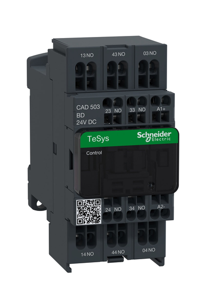 Schneider CAD503BD Tesys D 24V DC 5NA Yardımcı Kontaktör