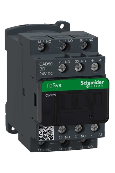 Schneider CAD50BD Tesys D 24V DC 5NA Yardımcı Kontaktör