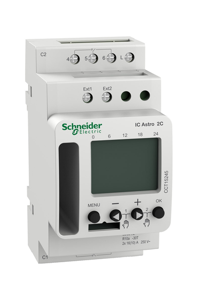 Schneider Electric - Schneider CCT15245 ACTİ9 IC 2 Kontaklı Astronomik Zaman Rölesi Schneider Electric - Schneider CCT15245 ACTİ9 IC 2 Kontaklı Astronomik Zaman Rölesi