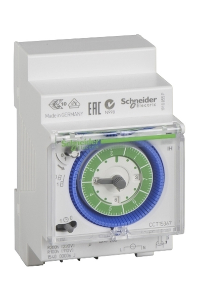 Schneider Electric - Schneider CCT15367 Acti 9 Ih 7 Gün-200 Saat Bellekli Mekanik Zaman Saati Schneider CCT15367 Acti 9 Ih 7 Gün-200 Saat Bellekli Mekanik Zaman Saati - Thumbnail