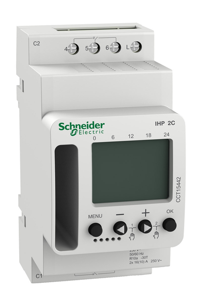 Schneider Electric - Schneider CCT15442 Acti 9 Ihp 7 Gün 24 Saat 2 Kanallı Programlanabilir Zaman Saati