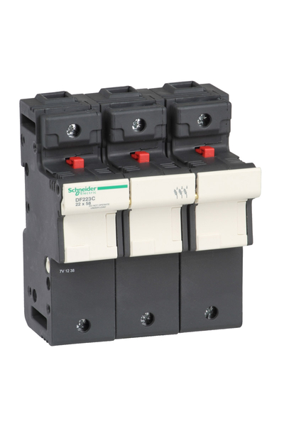 Schneider DF223C Tesys Df 22x58mm 3P 125A Kartuş Sigorta Yuvası - Thumbnail