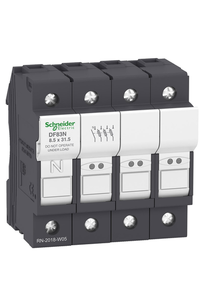 Schneider DF83N Tesys 8.5x31.5mm 3P+N 25A Sigorta Bağlantı Kesici