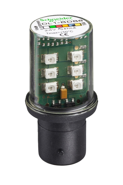 Schneider Electric - Schneider DL1BDB6 24V Ba 15D Tabanlı Mavi Korumalı Led Ampul Schneider Electric - Schneider DL1BDB6 24V Ba 15D Tabanlı Mavi Korumalı Led Ampul