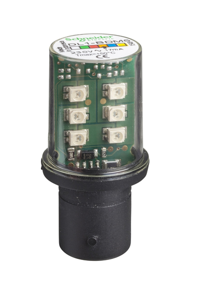 Schneider Electric - Schneider DL1BDM5 230V Ba 15D Tabanlı Turuncu Korumalı Led Ampul Schneider Electric - Schneider DL1BDM5 230V Ba 15D Tabanlı Turuncu Korumalı Led Ampul