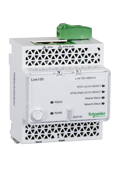 Schneider EGX150 Link 150 24VDC 2 Ethernetport Ethernet Ağ Geçidi