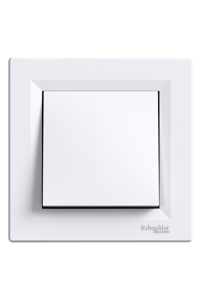 Schneider Electric - Schneider EPH0200121 Asfora Vidasız Beyaz Çerçeveli Çift Kutuplu Anahtar
