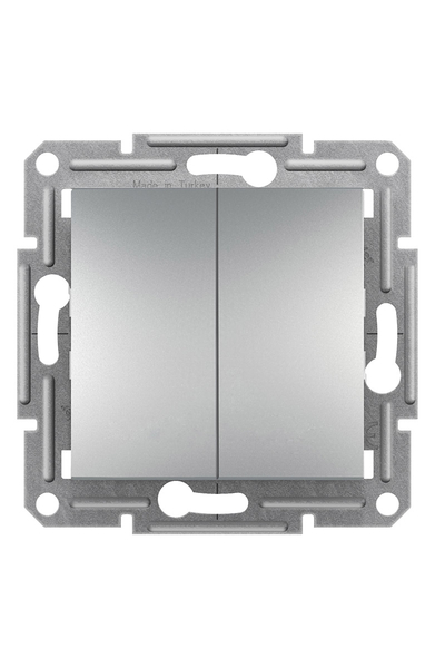 Schneider Electric - Schneider EPH0300161 Asfora Plus Çerçevesiz Vidasız Alüminyum Komütatör