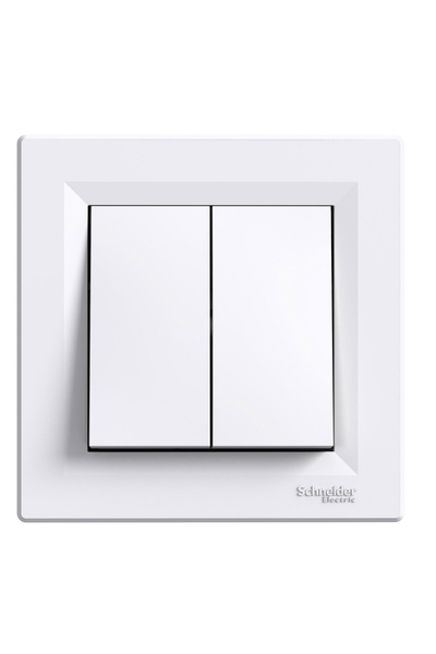 Schneider Electric - Schneider EPH0300321 Asfora Beyaz Çerçeveli Vidalı Komütatör