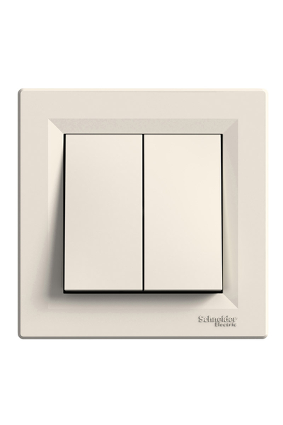 Schneider Electric - Schneider EPH0300323 Asfora Krem Çerçeveli Vidalı Bağlantılı Komütatör