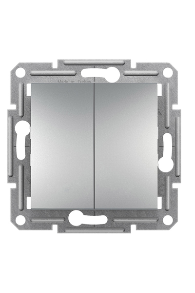 Schneider Electric - Schneider EPH0600161 Asfora Plus İkili Çerçevesiz Vidasız Alüminyum Vavien Schneider Electric - Schneider EPH0600161 Asfora Plus İkili Çerçevesiz Vidasız Alüminyum Vavien