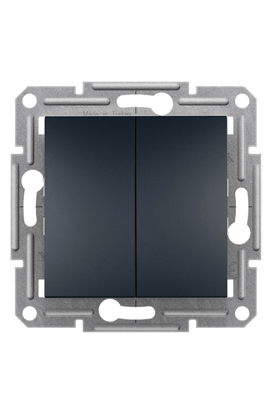 Schneider Electric - Schneider EPH0600371 Asfora Vida Bağlantılı Antrasit 2li Vavien Schneider Electric - Schneider EPH0600371 Asfora Vida Bağlantılı Antrasit 2li Vavien