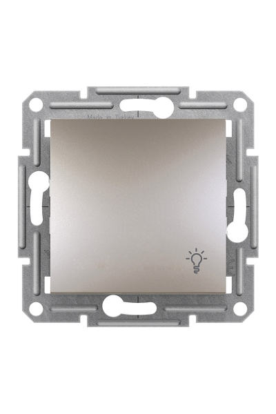 Schneider EPH0900169 Asfora Bronz Işık İşaretli Çerçevesiz Liht Anahtar