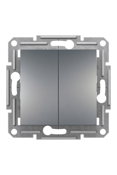 Schneider Electric - Schneider EPH1100162 Asfora Plus Çerçevesiz Vidasız Çelik Liht Komütatör Schneider Electric - Schneider EPH1100162 Asfora Plus Çerçevesiz Vidasız Çelik Liht Komütatör