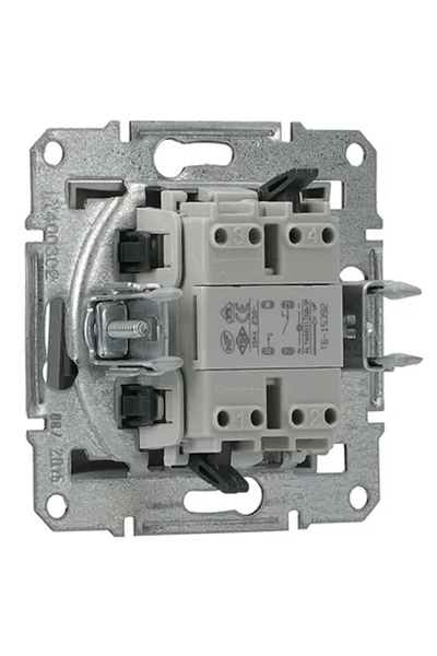Schneider Electric - Schneider EPH1400162 Asfora Plus Çelik Çerçevesiz Vidasız Işıklı Anahtar Schneider EPH1400162 Asfora Plus Çelik Çerçevesiz Vidasız Işıklı Anahtar - Thumbnail