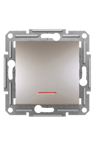 Schneider Electric - Schneider EPH1400169 Asfora Plus Bronz Çerçevesiz Vidasız Işıklı Anahtar Schneider Electric - Schneider EPH1400169 Asfora Plus Bronz Çerçevesiz Vidasız Işıklı Anahtar