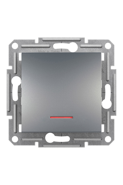 Schneider Electric - Schneider EPH1500162 Asfora Plus Vidasız Çerçevesiz Işıklı Çelik Vavien Schneider Electric - Schneider EPH1500162 Asfora Plus Vidasız Çerçevesiz Işıklı Çelik Vavien