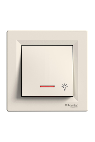 Schneider Electric - Schneider EPH1800123 Asfora Beyaz Çerçeveli Işık İşaretli Liht Buton Schneider Electric - Schneider EPH1800123 Asfora Beyaz Çerçeveli Işık İşaretli Liht Buton