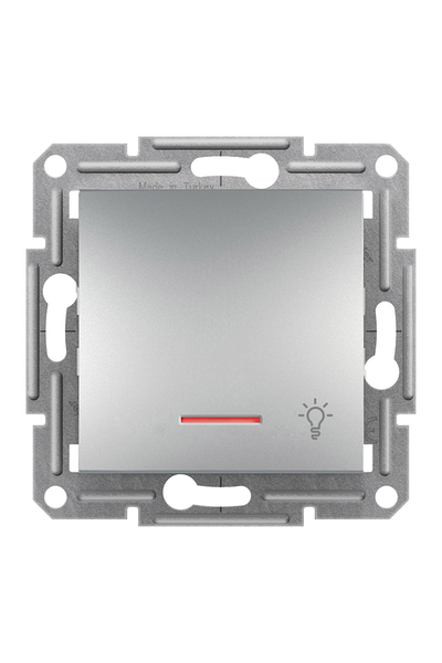 Schneider Electric - Schneider EPH1800161 Asfora Plus Alüminyum Çerçevesiz Vidasız Işık İşaretli Işıklı Liht Buton Schneider Electric - Schneider EPH1800161 Asfora Plus Alüminyum Çerçevesiz Vidasız Işık İşaretli Işıklı Liht Buton