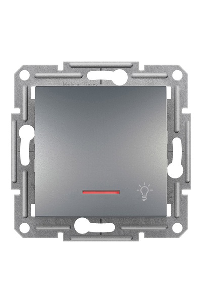 Schneider Electric - Schneider EPH1800162 Asfora Plus Çelik Çerçevesiz Vidasız Işık İşaretli Işıklı Liht Buton Schneider Electric - Schneider EPH1800162 Asfora Plus Çelik Çerçevesiz Vidasız Işık İşaretli Işıklı Liht Buton