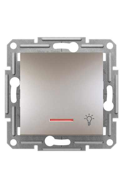 Schneider Electric - Schneider EPH1800169 Asfora Plus Bronz Çerçevesiz Vidasız Işık İşaretli Işıklı Liht Buton Schneider Electric - Schneider EPH1800169 Asfora Plus Bronz Çerçevesiz Vidasız Işık İşaretli Işıklı Liht Buton