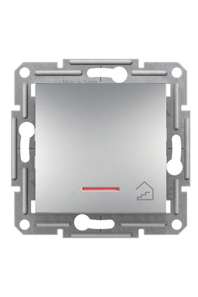 Schneider Electric - Schneider EPH1900161 Asfora Plus Alüminyum Çerçevesiz Vidasız Merdiven İşaretli Işıklı Liht Buton Schneider Electric - Schneider EPH1900161 Asfora Plus Alüminyum Çerçevesiz Vidasız Merdiven İşaretli Işıklı Liht Buton