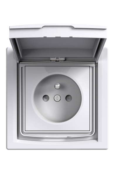 Schneider Electric - Schneider EPH2800321 Asfora 16A IP44 Beyaz Çerçeveli Kapaklı Çocuk Korumalı Ups Priz Schneider Electric - Schneider EPH2800321 Asfora 16A IP44 Beyaz Çerçeveli Kapaklı Çocuk Korumalı Ups Priz