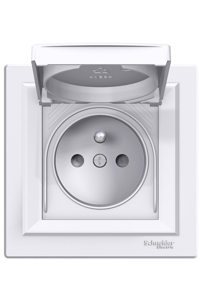 Schneider Electric - Schneider EPH2800621 Asfora IP44 Vidalı Beyaz Çerçeveli Kapaklı Ups Priz Schneider Electric - Schneider EPH2800621 Asfora IP44 Vidalı Beyaz Çerçeveli Kapaklı Ups Priz