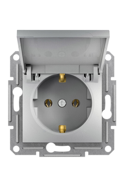 Schneider Electric - Schneider EPH3100161 Asfora Plus Çerçevesiz Vidalı Kapaklı Alüminyum Topraklı Priz Schneider Electric - Schneider EPH3100161 Asfora Plus Çerçevesiz Vidalı Kapaklı Alüminyum Topraklı Priz