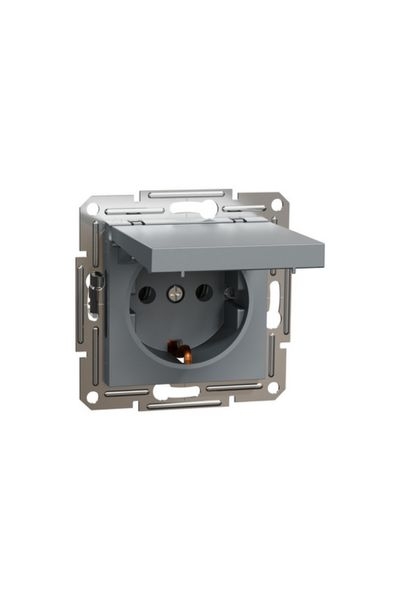 Schneider Electric - Schneider EPH3100162 16A Asfora Çelik Kapaklı Topraklı Priz