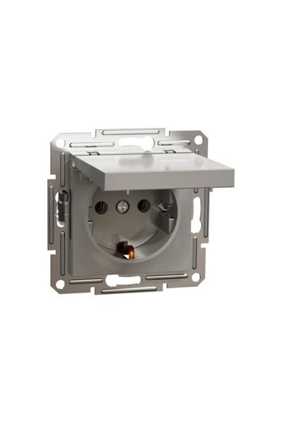 Schneider Electric - Schneider EPH3100169 16A Asfora Bronz Kapaklı Topraklı Priz