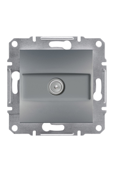 Schneider Electric - Schneider EPH3200362 Asfora Tekli 8dB Çelik Geçişli TV Prizi Schneider Electric - Schneider EPH3200362 Asfora Tekli 8dB Çelik Geçişli TV Prizi