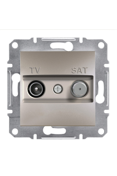 Schneider EPH3400169 Asfora 1Db Bronz Çerçevesiz Sonlu TV-SAT Prizi