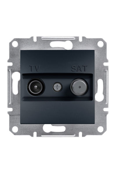 Schneider EPH3400171 Asfora 1Db Antrasit Çerçevesiz Sonlu TV-SAT Prizi