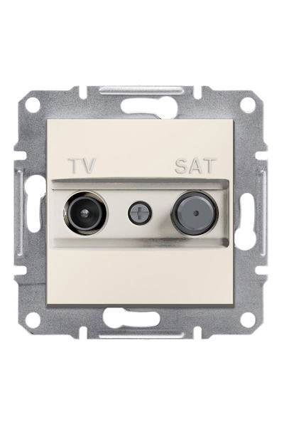 Schneider Electric - Schneider EPH3470123 Asfora 2li Çerçevesiz Krem Sonlu F Tipi TV-SAT Prizi Schneider Electric - Schneider EPH3470123 Asfora 2li Çerçevesiz Krem Sonlu F Tipi TV-SAT Prizi