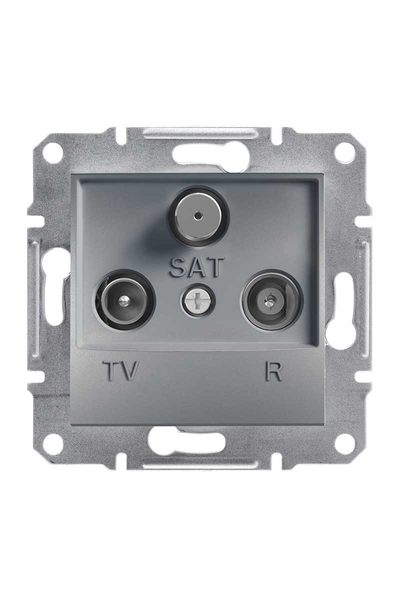 Schneider Electric - Schneider EPH3500262 Asfora 4Db Çelik Geçişli Tv/R/Sat Prizi Schneider Electric - Schneider EPH3500262 Asfora 4Db Çelik Geçişli Tv/R/Sat Prizi