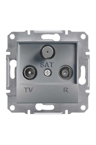 Schneider Electric - Schneider EPH3500362 Asfora 8Db Çelik Geçişli Tv/R/Sat Prizi Schneider Electric - Schneider EPH3500362 Asfora 8Db Çelik Geçişli Tv/R/Sat Prizi