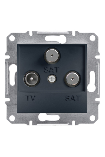 Schneider Electric - Schneider EPH3600171 Asfora 3lü 1dB Antrasit TV-SAT-SAT Prizi Schneider Electric - Schneider EPH3600171 Asfora 3lü 1dB Antrasit TV-SAT-SAT Prizi