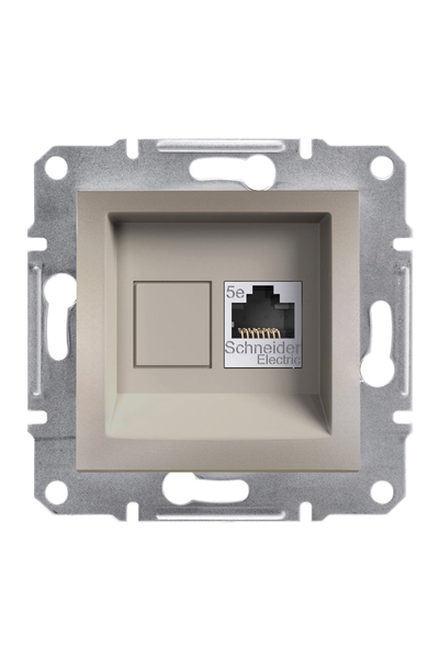 Schneider Electric - Schneider EPH4300169 Asfora Tekli Bronz RJ45 CAT5E UTP Telefon Prizi Schneider Electric - Schneider EPH4300169 Asfora Tekli Bronz RJ45 CAT5E UTP Telefon Prizi