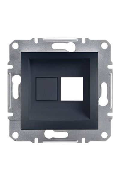 Schneider Electric - Schneider EPH4300171-02 Asfora Antrasit Tekli Rj45 Konnektörsüz Priz Schneider Electric - Schneider EPH4300171-02 Asfora Antrasit Tekli Rj45 Konnektörsüz Priz
