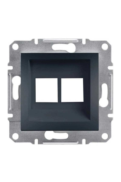 Schneider Electric - Schneider EPH4400171-02 Asfora 2li Antrasit RJ45 Priz