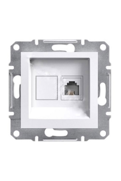 Schneider EPH4770121 Asfora Tekli Beyaz Çerçevesiz RJ45 CAT6 UTP Data Prizi - Thumbnail