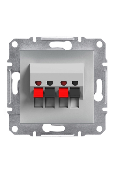 Schneider Electric - Schneider EPH5700161 Asfora Plus İkili Çerçevesiz Vidasız Alüminyum Hoparlör Prizi Schneider Electric - Schneider EPH5700161 Asfora Plus İkili Çerçevesiz Vidasız Alüminyum Hoparlör Prizi
